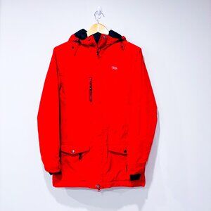 CHLOROPHYLLE‎ Red Winter Hooded Jacket Waterproof Insulated | Small *